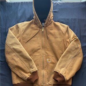 Carhartt Men's Brown Hooded Performance Jacket